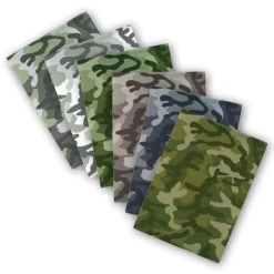 Pack Of 6 A4 School Book Covers; Camo