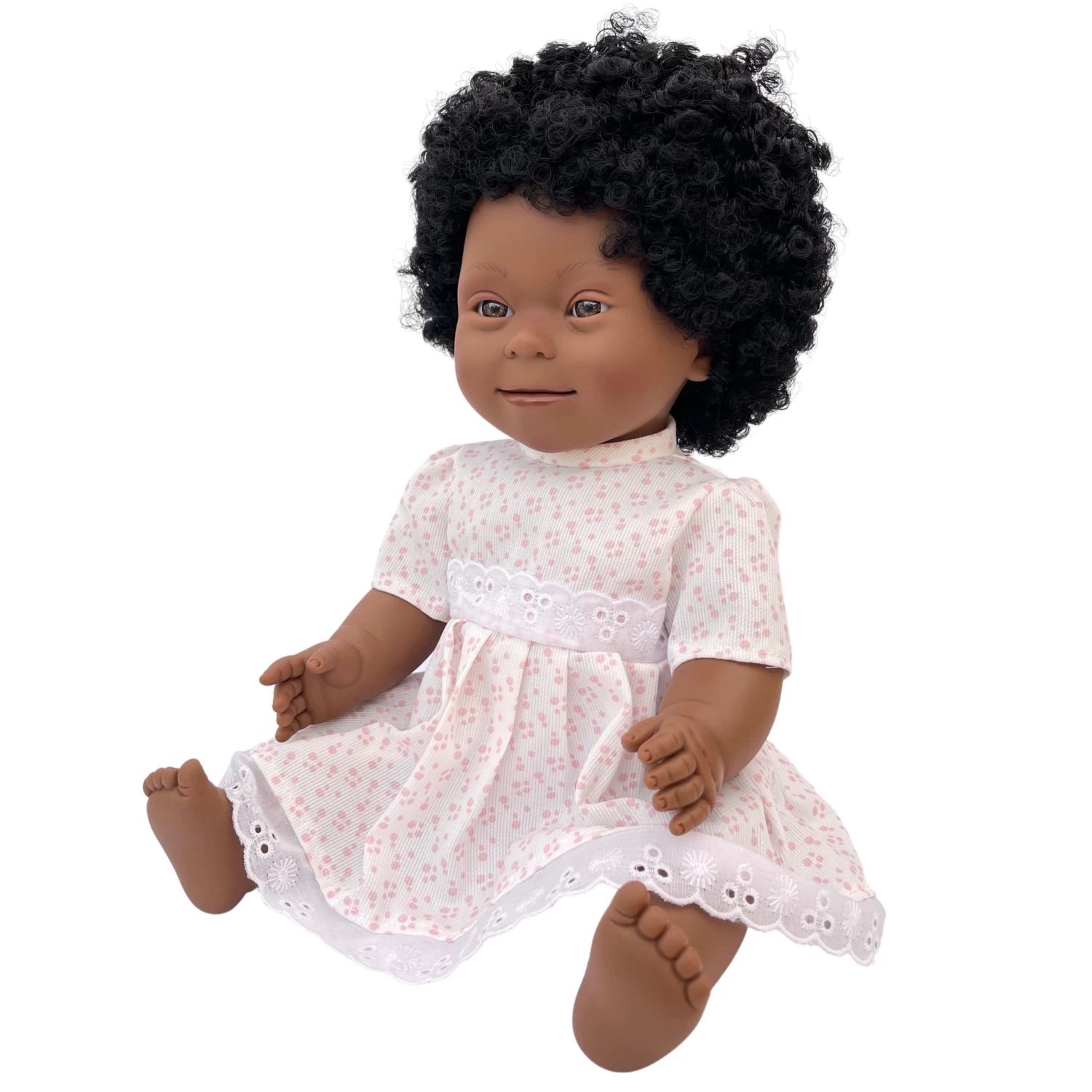 African Girl With Down Syndrome Features - 38cm 4 African Girl With Down Syndrome Features - 38cm - Image 2