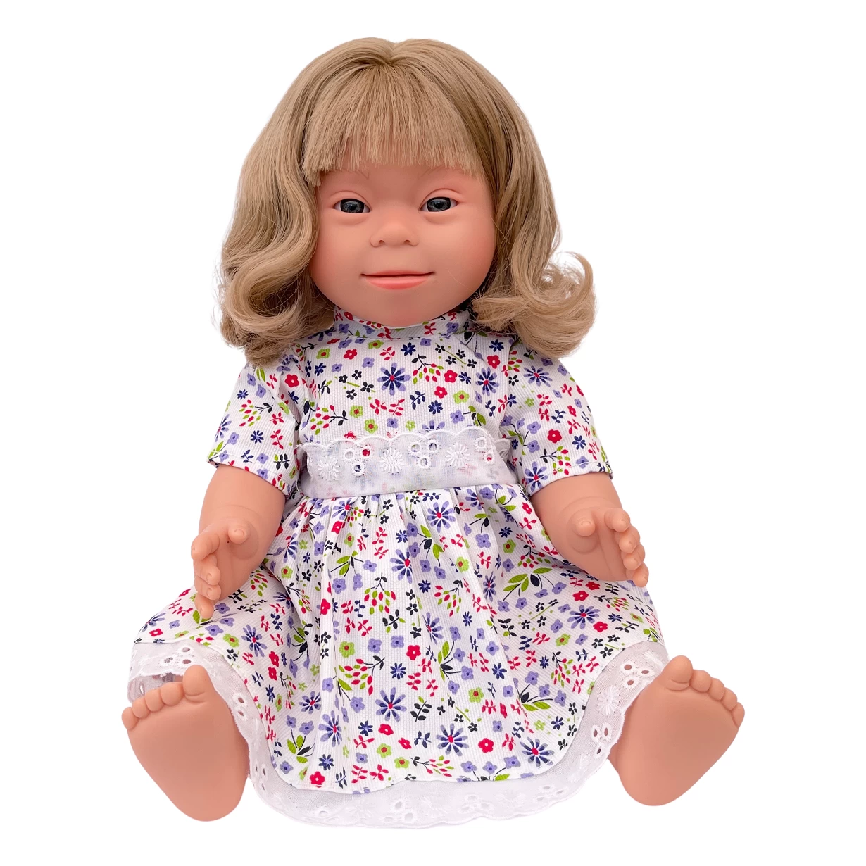 Long, Blonde Haired Girl With Down Syndrome Features - 38cm 3 Long, Blonde Haired Girl With Down Syndrome Features - 38cm