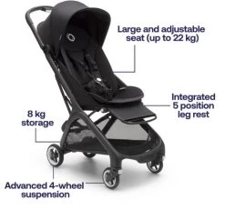 Bugaboo Butterfly -Baby Products Store Bugaboo Butterfly Midnight Black4