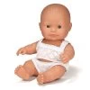 Miniland Caucasian Baby Doll - 21cm -Baby Products Store Caucasian Small Baby The Small Folk