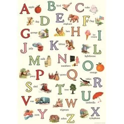 Vintage-style Poster - Alphabet