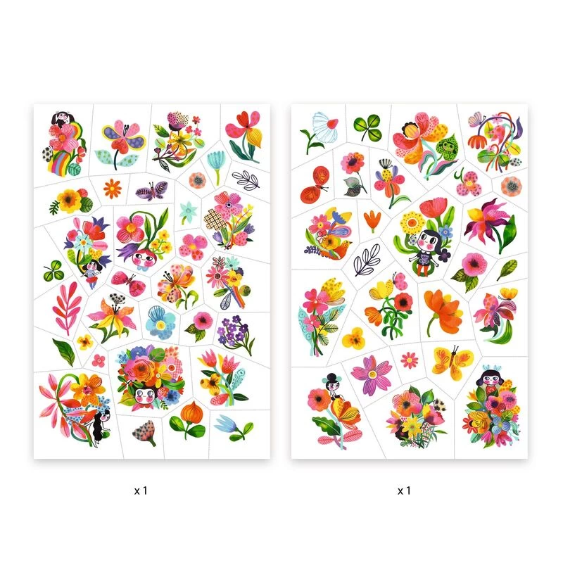 Djeco Aqua Flor Tattoos 3 Djeco Aqua Flor Tattoos