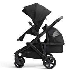 Edwards & Co Olive Second Seat Kit -Baby Products Store Double configuration 3 with Carry Cot peekaboo flap open