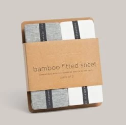 Edwards & Co Bamboo Carry Cot Fitted Sheet Set