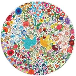 Eeboo Blue Bird Round Puzzle - 500 Piece