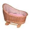 Wicker Rocking Cradle - Floral