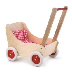 Wooden Pram - Red