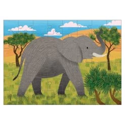 Mudpuppy Elephant Mini Puzzle - 48 Piece