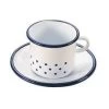 Enamel Cup And Saucer