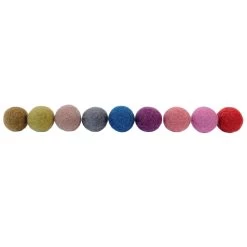 Mini Felt Balls - 2.5cm; Autumn