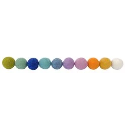 Mini Felt Balls - 2.5cm; Spring