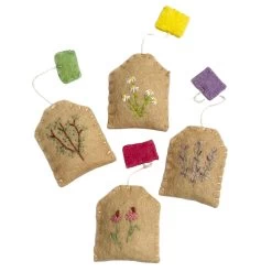 Felt Teabags; Set Of 4 -Baby Products Store FeltFabricTeaBags TheSmallFolk