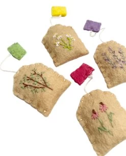Felt Teabags; Set Of 4 -Baby Products Store FeltFabricTeaBags2 TheSmallFolk