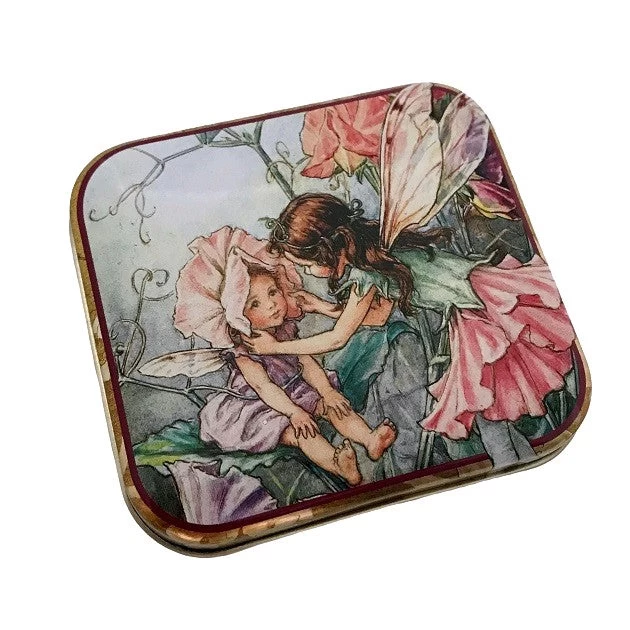 Flower Fairy Pocket Tin; Sweet Pea 3 Flower Fairy Pocket Tin; Sweet Pea