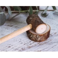 Branch-wood Hammer -Baby Products Store LogHammerWoodenLetThemPlayToys TheSmallFolk