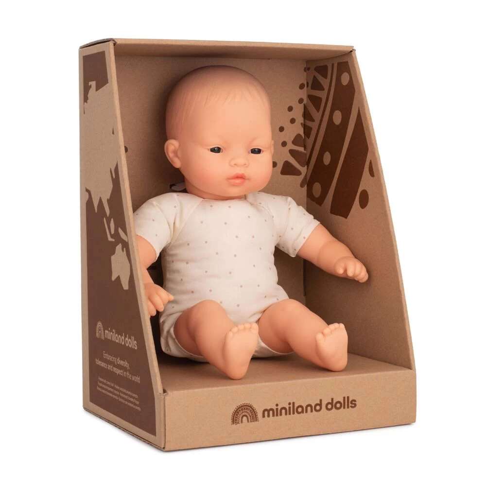 Miniland Asian Soft-bodied Doll - 32cm 4 Miniland Asian Soft-bodied Doll - 32cm - Image 2