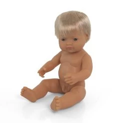 Miniland Caucasian Blonde Hair Boy Doll - 38cm -Baby Products Store Miniland Boy 2 The Small Folk f2e955dd 79d0 4ecd 8260 1009b9e80924