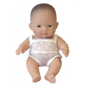 Miniland Asian Baby Doll - 21cm 4 Miniland Asian Baby Doll - 21cm - Image 2