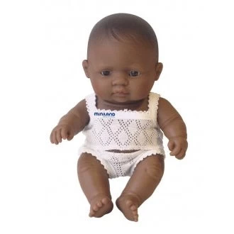 Miniland Latin American Baby Doll - 21cm 4 Miniland Latin American Baby Doll - 21cm - Image 2