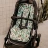 OiOi Reversible Pram Liner Eucalyptus