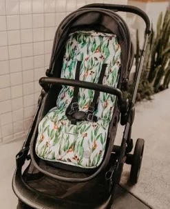 OiOi Reversible Pram Liner Eucalyptus