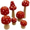 Wooden Toadstools; Set Of 7 -Baby Products Store PapooseWoodenToadstools TheSmallFolk