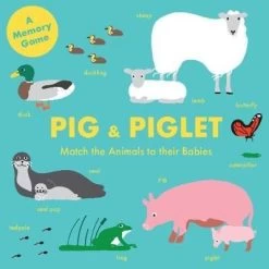 Magma Pig And Piglet; Match The Animals To Their Babies Memory Game
