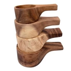 Measuring Scoops; Set Of 4 -Baby Products Store QtoysWoodenMeasruringCups4Piece3 TheSmallFolk