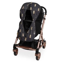 Outlook Sleep Easy -Baby Products Store Sleep Eazy Black w Gold Pineapples 1000x1000 open