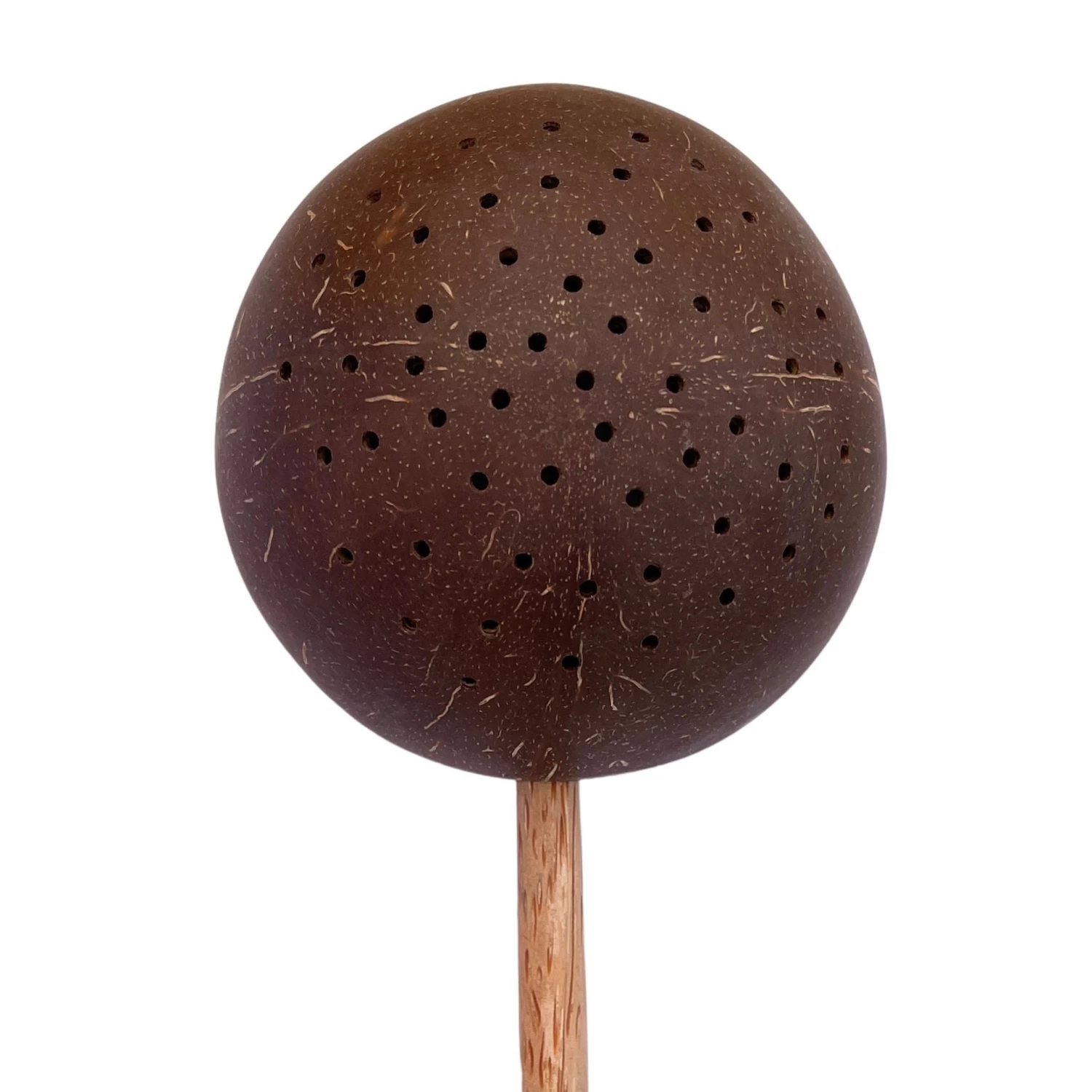 Holed Coconut Scoop; Short Handle 4 Holed Coconut Scoop; Short Handle - Image 2