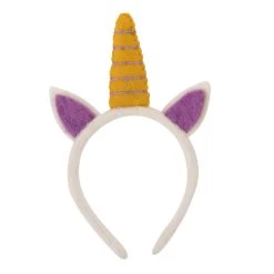 Felt Unicorn Headband; Purple