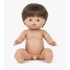 Paola Reina Caucasian Brunette Baby Boy - Julian - 34cm 1 Paola Reina Caucasian Brunette Baby Boy - Julian - 34cm -Baby Products Store minikane poupee exclusive jules brun aux yeux marrons 1